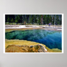 Keks-Becken-heiße Quellen - Yellowstone nationales Posterdrucke