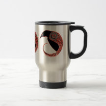 Keltische Becher, Morrigan Raben-Entwurf #2 Kaffeetasse