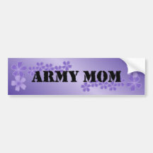 Ketmie lilas profonde de maman d'armée adhésifs pour voiture