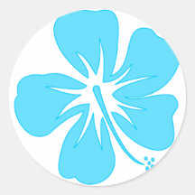 Ketmie turquoise adhésifs