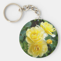 Keychain crème de roses de beurre porte-clef