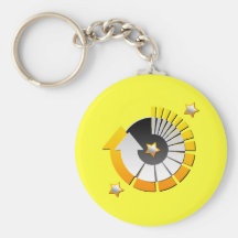 Keychain en ligne noir 01 de Claudia Porte-clés