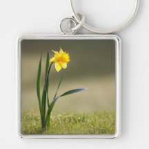 Keychain jaune de fleur porte-clés
