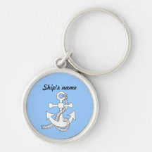 Keychain - nom d'ancre et de bateau porte-clés
