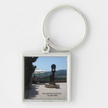 Keychain - Skulptur über San Gimignano Schlüsselbänder