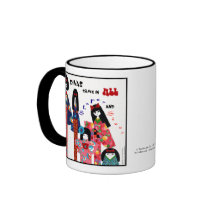 Kimono-Diva-Positiver emporhebender japanischer Ku Kaffee Haferl