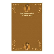Kinderhexe-Briefpapier Halloweens gruseliges Personalisiertes Druckpapier