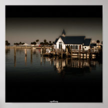 Kirchenboot Posterdruck