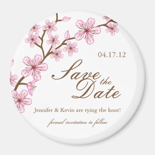 Kirschblüten Save the Date, die Magneten Wedding s