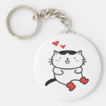 Kitty dans les bottes Keychains Porte-clés