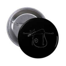 Kitty fantaisie noir 8 badges