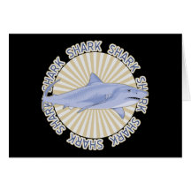 Klassischer Haifisch Grußkarten