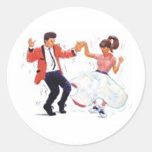 Klassischer Rock-and-Roll Jive Tanzen Stickers