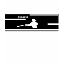 KLASSISCHES BASEBALL-SCHWINGEN-T-STÜCK