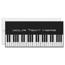 Klavier-Tastatur-Geschäfts-Gestell-Karte