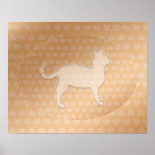 Kleine Herzen: Meine Pusssy Katze Plakatdrucke