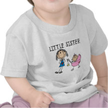 Kleine Schwester mit großen SIS-T-Shirts