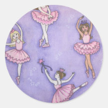 Kleiner Ballerina-Aufkleber