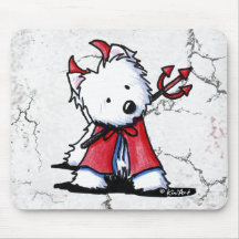 Kleiner Teufel Westie Mousepads