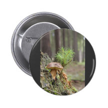 Kleiner wilder Pilz Anstecknadelbutton