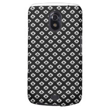 kleines Schwarzweiss-Damastmuster Samsung Galaxy Nexus Case