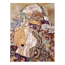 Klimt, Gustav-Baby-Baby (Wiege) Espa? ol: Beb? (Cu Postkarte