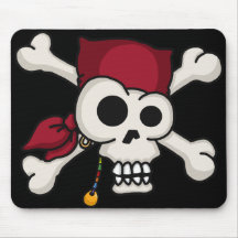 Knochen-Mausunterlage des Schädel-N Mousepad