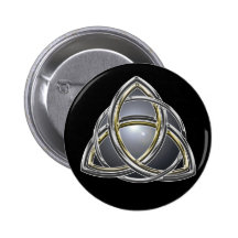 Knopf des Dreiheits-Knoten-2 Anstecknadelbuttons