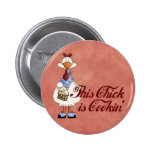 Kochen des Kükens Anstecknadelbuttons