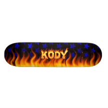 Kody wirkliches Feuer Skatersollie Skateboard. Skateboardbretter