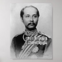 König Chulalongkorn Rama V von Thailand Plakatdruck