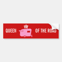Königin der Straße - Reise-Anhänger-Spaß Autosticker