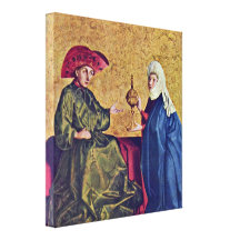 Konrad Witz - König Solomon und Königin von Sheba Leinwanddruck