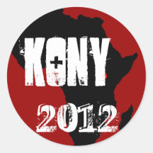 Kony 2012 adhésifs ronds
