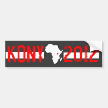 Kony 2012 autocollant pour voiture