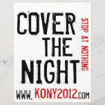 Kony 2012 insectes couvrent la nuit tract customisé
