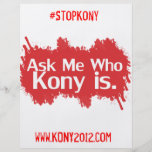Kony 2012 insectes polychromes prospectus avec motif