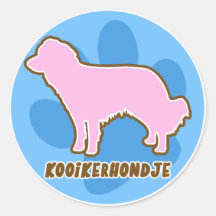 Kooikerhondje à la mode adhésif rond