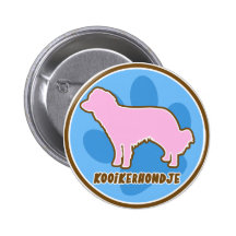 Kooikerhondje à la mode badge avec épingle