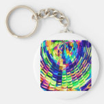 Korbgeflecht - magischer Diamant Raibow V1 Schlüsselanhänger