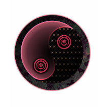 Kosmischer lila Yin Yang