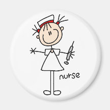 Krankenschwester-Strichmännchen-Magnet Magnete