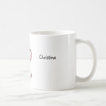 Krankenschwestern interessieren sich mit Herzen -  Kaffee Haferl