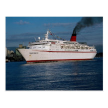 Kreuzschiff "Cunard Prinzessin " Postkarte
