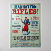Krieg New York Manhatten-Gewehr-Civi Plakate