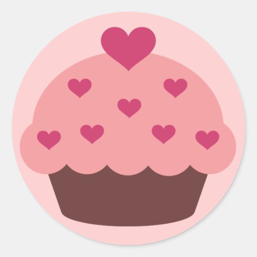 Kuchen-Liebe-Aufkleber