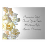 Kundengerechte Gardenia-Blumen-Hochzeitspostkarte