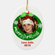 Kundenspezifische Foto-u. Text-Weihnachtsbaum-Verz Weihnachtsornament