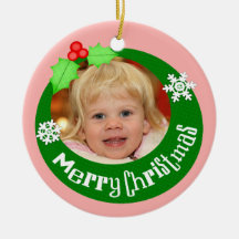 Kundenspezifische Foto-u. Text-Weihnachtsbaum-Verz Ornament