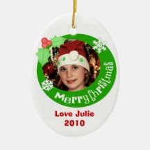 Kundenspezifische Foto-u. Text-Weihnachtsbaum-Verz Ornamente